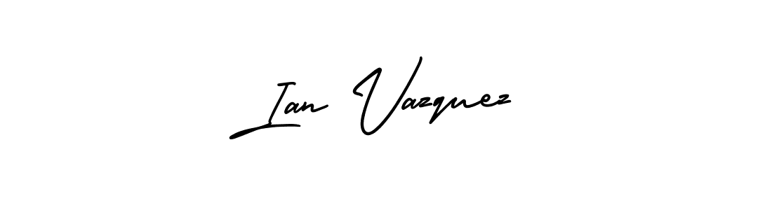 This is the best signature style for the Ian Vazquez name. Also you like these signature font (AmerikaSignatureDemo-Regular). Mix name signature. Ian Vazquez signature style 3 images and pictures png