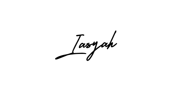 Create a beautiful signature design for name Iasyah. With this signature (AmerikaSignatureDemo-Regular) fonts, you can make a handwritten signature for free. Iasyah signature style 3 images and pictures png