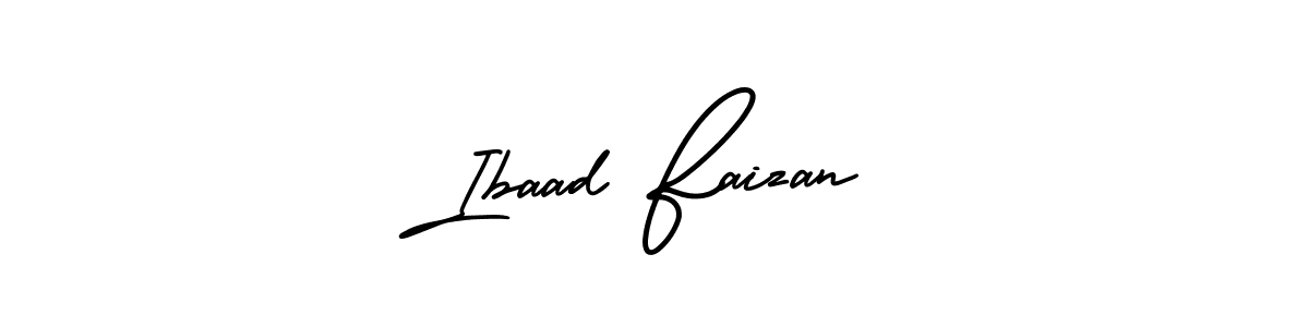 How to Draw Ibaad Faizan signature style? AmerikaSignatureDemo-Regular is a latest design signature styles for name Ibaad Faizan. Ibaad Faizan signature style 3 images and pictures png