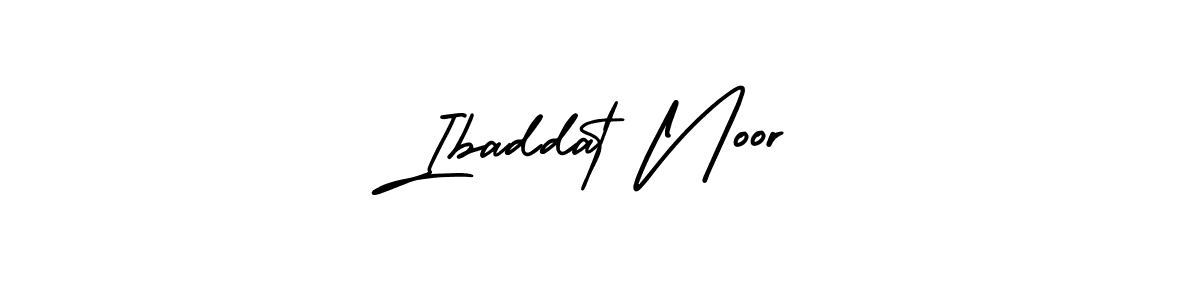 This is the best signature style for the Ibaddat Noor name. Also you like these signature font (AmerikaSignatureDemo-Regular). Mix name signature. Ibaddat Noor signature style 3 images and pictures png