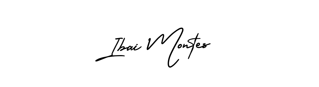 The best way (AmerikaSignatureDemo-Regular) to make a short signature is to pick only two or three words in your name. The name Ibai Montes include a total of six letters. For converting this name. Ibai Montes signature style 3 images and pictures png