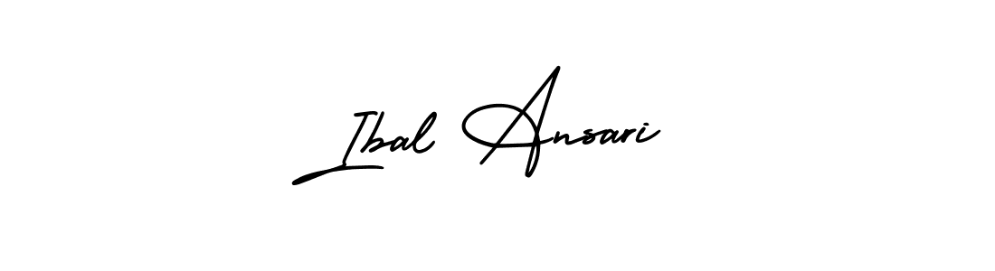 Create a beautiful signature design for name Ibal Ansari. With this signature (AmerikaSignatureDemo-Regular) fonts, you can make a handwritten signature for free. Ibal Ansari signature style 3 images and pictures png