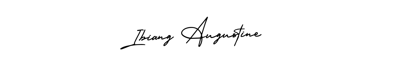 if you are searching for the best signature style for your name Ibiang Augustine. so please give up your signature search. here we have designed multiple signature styles  using AmerikaSignatureDemo-Regular. Ibiang Augustine signature style 3 images and pictures png