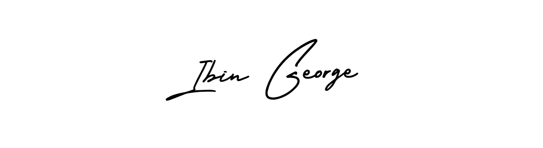 Create a beautiful signature design for name Ibin George. With this signature (AmerikaSignatureDemo-Regular) fonts, you can make a handwritten signature for free. Ibin George signature style 3 images and pictures png