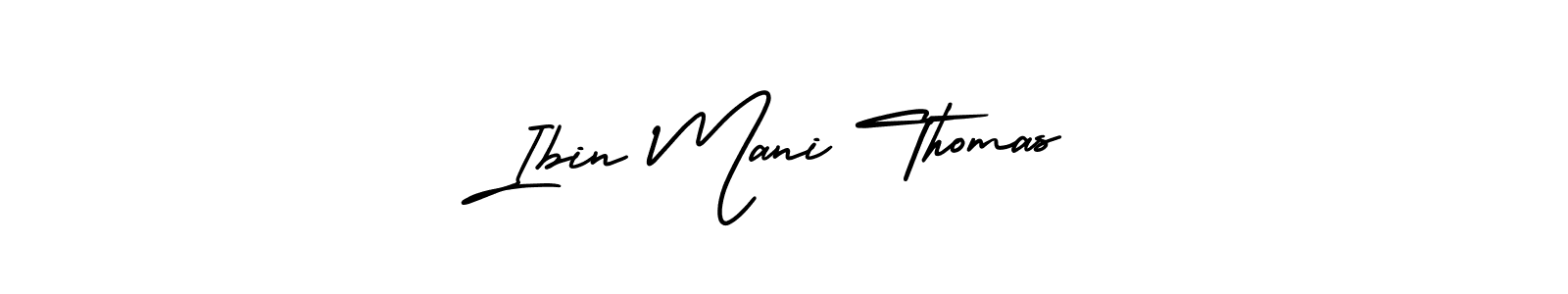 Also You can easily find your signature by using the search form. We will create Ibin Mani Thomas name handwritten signature images for you free of cost using AmerikaSignatureDemo-Regular sign style. Ibin Mani Thomas signature style 3 images and pictures png