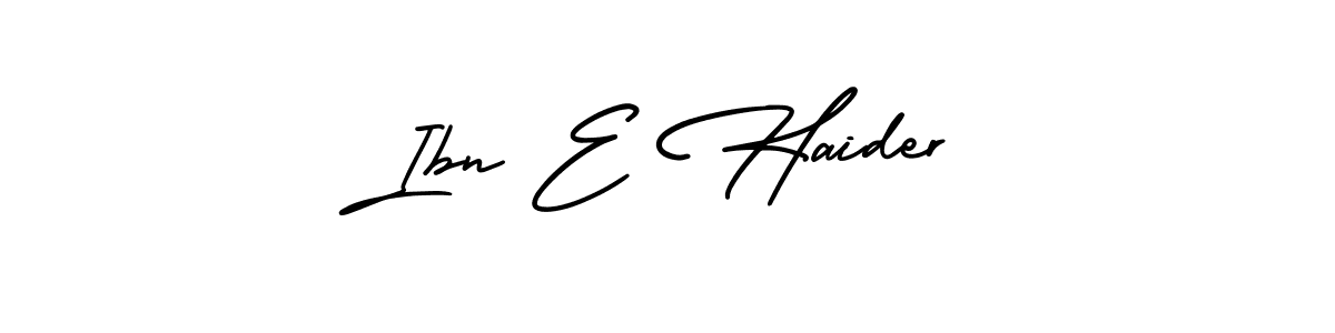 Use a signature maker to create a handwritten signature online. With this signature software, you can design (AmerikaSignatureDemo-Regular) your own signature for name Ibn E Haider. Ibn E Haider signature style 3 images and pictures png