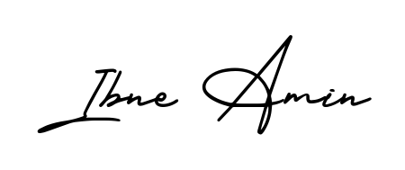 A modern signature idea for name Ibne Amin using AmerikaSignatureDemo-Regular font. Clean strokes and elegant curves make it stand out instantly. Ibne Amin signature style 3 images and pictures png