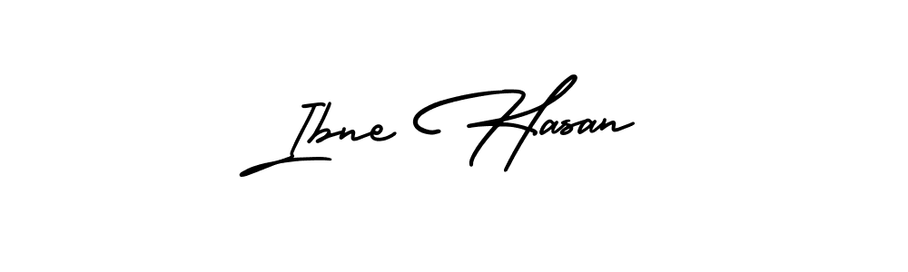Use a signature maker to create a handwritten signature online. With this signature software, you can design (AmerikaSignatureDemo-Regular) your own signature for name Ibne Hasan. Ibne Hasan signature style 3 images and pictures png