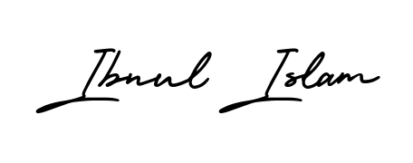 A stylish, flowing autograph style designed for name Ibnul Islam using AmerikaSignatureDemo-Regular typography. Perfect for digital creative projects. Ibnul Islam signature style 3 images and pictures png
