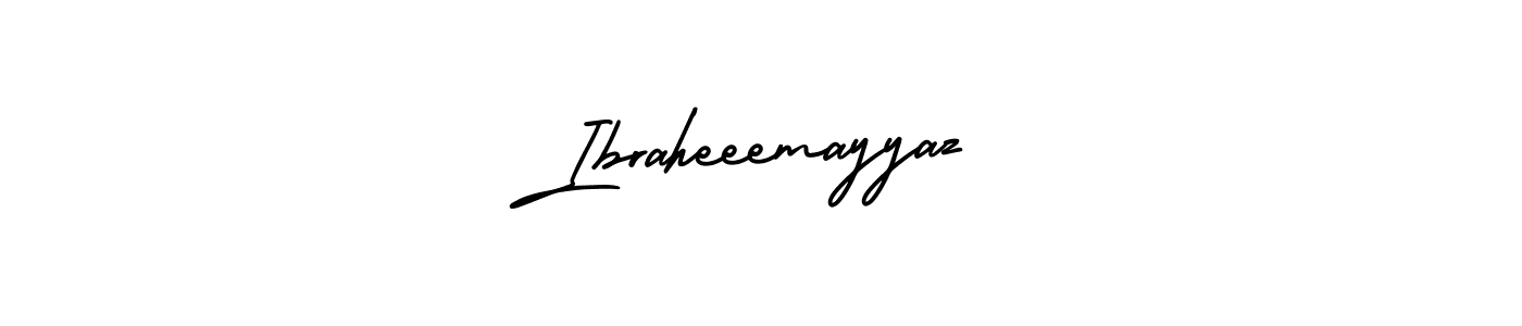 How to make Ibraheeemayyaz name signature. Use AmerikaSignatureDemo-Regular style for creating short signs online. This is the latest handwritten sign. Ibraheeemayyaz signature style 3 images and pictures png