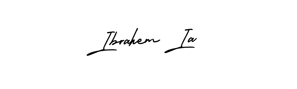 Use a signature maker to create a handwritten signature online. With this signature software, you can design (AmerikaSignatureDemo-Regular) your own signature for name Ibrahem Ia. Ibrahem Ia signature style 3 images and pictures png