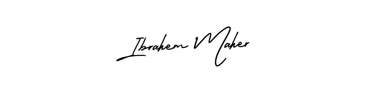 Ibrahem Maher stylish signature style. Best Handwritten Sign (AmerikaSignatureDemo-Regular) for my name. Handwritten Signature Collection Ideas for my name Ibrahem Maher. Ibrahem Maher signature style 3 images and pictures png