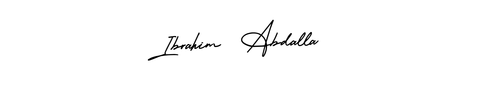 How to Draw Ibrahim  Abdalla signature style? AmerikaSignatureDemo-Regular is a latest design signature styles for name Ibrahim  Abdalla. Ibrahim  Abdalla signature style 3 images and pictures png