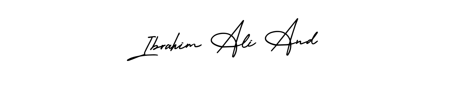 Make a short Ibrahim Ali And signature style. Manage your documents anywhere anytime using AmerikaSignatureDemo-Regular. Create and add eSignatures, submit forms, share and send files easily. Ibrahim Ali And signature style 3 images and pictures png