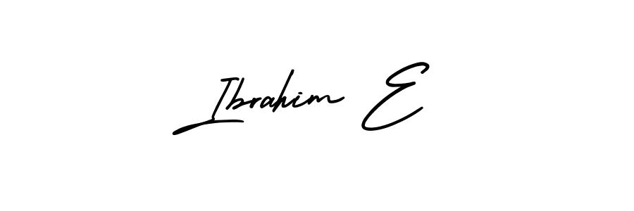 if you are searching for the best signature style for your name Ibrahim E. so please give up your signature search. here we have designed multiple signature styles  using AmerikaSignatureDemo-Regular. Ibrahim E signature style 3 images and pictures png