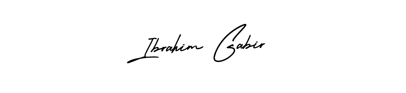 How to make Ibrahim Gabir signature? AmerikaSignatureDemo-Regular is a professional autograph style. Create handwritten signature for Ibrahim Gabir name. Ibrahim Gabir signature style 3 images and pictures png