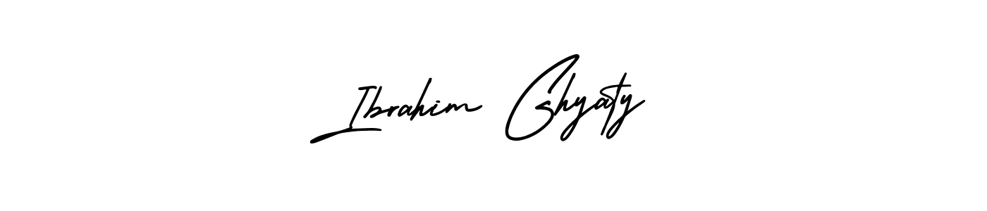 Create a beautiful signature design for name Ibrahim Ghyaty. With this signature (AmerikaSignatureDemo-Regular) fonts, you can make a handwritten signature for free. Ibrahim Ghyaty signature style 3 images and pictures png