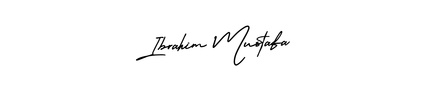 You should practise on your own different ways (AmerikaSignatureDemo-Regular) to write your name (Ibrahim Mustafa) in signature. don't let someone else do it for you. Ibrahim Mustafa signature style 3 images and pictures png
