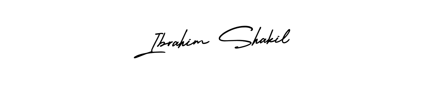 How to make Ibrahim Shakil signature? AmerikaSignatureDemo-Regular is a professional autograph style. Create handwritten signature for Ibrahim Shakil name. Ibrahim Shakil signature style 3 images and pictures png