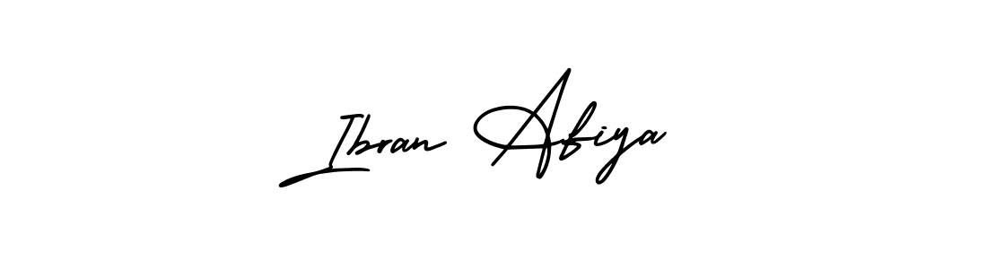 Use a signature maker to create a handwritten signature online. With this signature software, you can design (AmerikaSignatureDemo-Regular) your own signature for name Ibran Afiya. Ibran Afiya signature style 3 images and pictures png