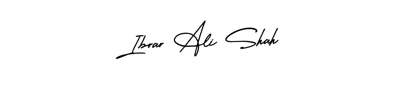 How to make Ibrar Ali Shah name signature. Use AmerikaSignatureDemo-Regular style for creating short signs online. This is the latest handwritten sign. Ibrar Ali Shah signature style 3 images and pictures png