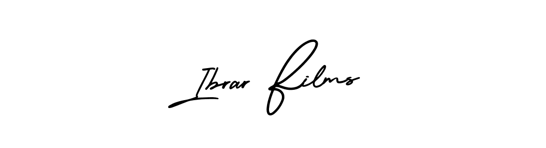 Ibrar Films stylish signature style. Best Handwritten Sign (AmerikaSignatureDemo-Regular) for my name. Handwritten Signature Collection Ideas for my name Ibrar Films. Ibrar Films signature style 3 images and pictures png