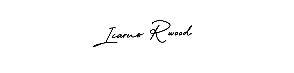Use a signature maker to create a handwritten signature online. With this signature software, you can design (AmerikaSignatureDemo-Regular) your own signature for name Icarus Rwood. Icarus Rwood signature style 3 images and pictures png