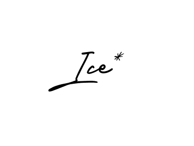 Use a signature maker to create a handwritten signature online. With this signature software, you can design (AmerikaSignatureDemo-Regular) your own signature for name Ice*. Ice* signature style 3 images and pictures png