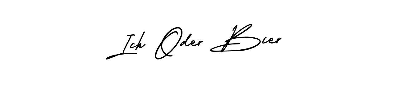 How to make Ich Oder Bier signature? AmerikaSignatureDemo-Regular is a professional autograph style. Create handwritten signature for Ich Oder Bier name. Ich Oder Bier signature style 3 images and pictures png