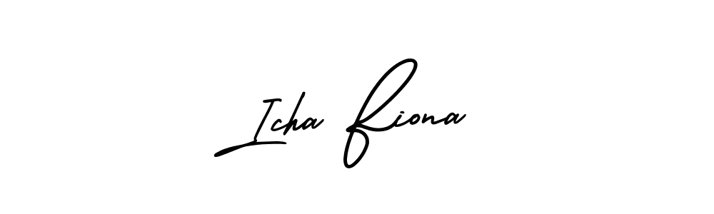 Use a signature maker to create a handwritten signature online. With this signature software, you can design (AmerikaSignatureDemo-Regular) your own signature for name Icha Fiona. Icha Fiona signature style 3 images and pictures png