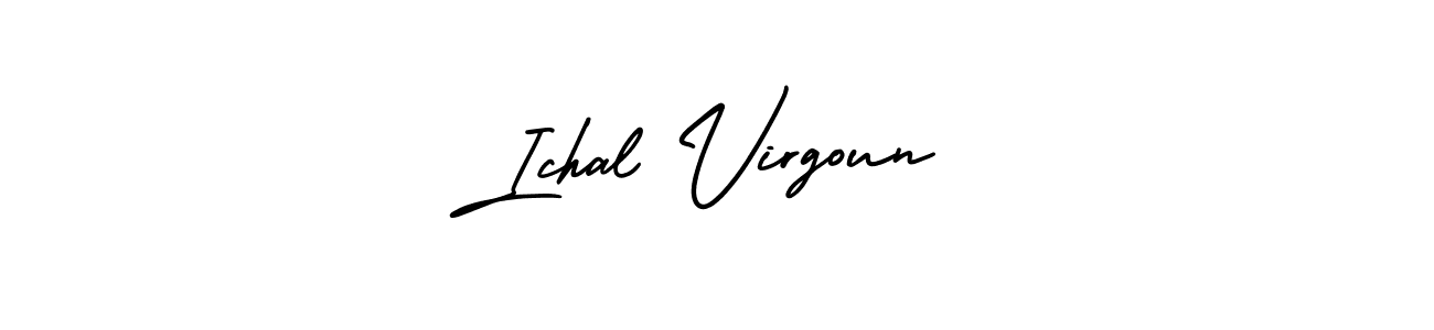 Design your own signature with our free online signature maker. With this signature software, you can create a handwritten (AmerikaSignatureDemo-Regular) signature for name Ichal Virgoun. Ichal Virgoun signature style 3 images and pictures png