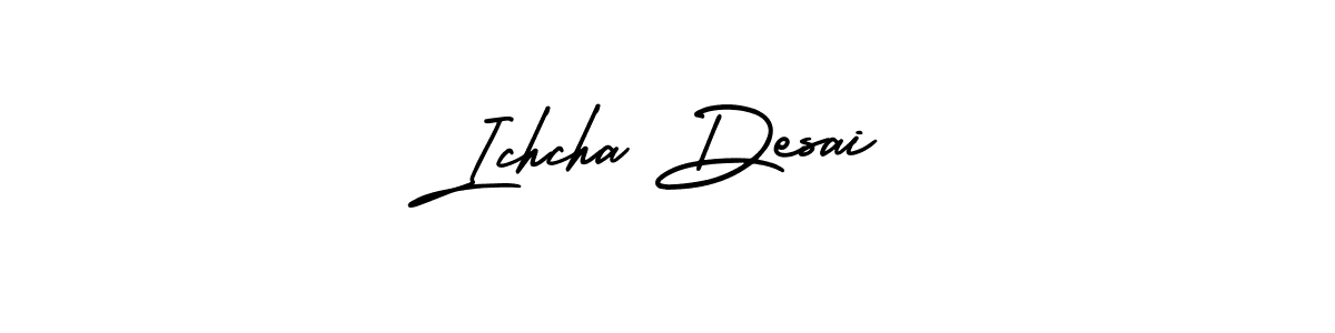 Create a beautiful signature design for name Ichcha Desai. With this signature (AmerikaSignatureDemo-Regular) fonts, you can make a handwritten signature for free. Ichcha Desai signature style 3 images and pictures png