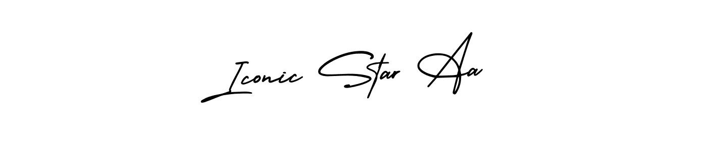 Make a beautiful signature design for name Iconic Star Aa. With this signature (AmerikaSignatureDemo-Regular) style, you can create a handwritten signature for free. Iconic Star Aa signature style 3 images and pictures png