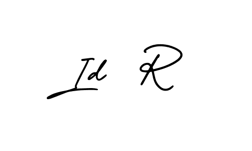 You should practise on your own different ways (AmerikaSignatureDemo-Regular) to write your name (Id  R) in signature. don't let someone else do it for you. Id  R signature style 3 images and pictures png