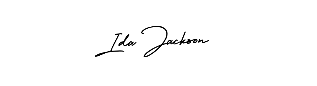 It looks lik you need a new signature style for name Ida Jackson. Design unique handwritten (AmerikaSignatureDemo-Regular) signature with our free signature maker in just a few clicks. Ida Jackson signature style 3 images and pictures png