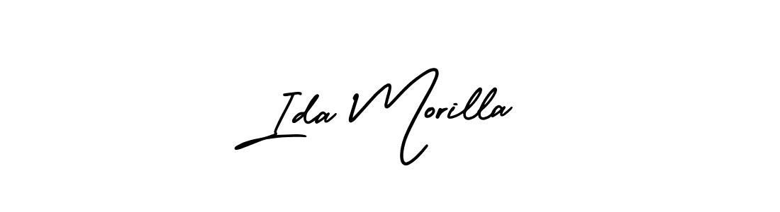 Create a beautiful signature design for name Ida Morilla. With this signature (AmerikaSignatureDemo-Regular) fonts, you can make a handwritten signature for free. Ida Morilla signature style 3 images and pictures png