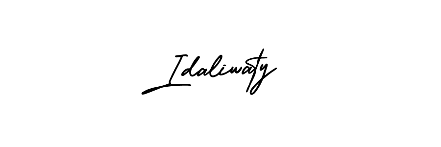 Make a beautiful signature design for name Idaliwaty. Use this online signature maker to create a handwritten signature for free. Idaliwaty signature style 3 images and pictures png