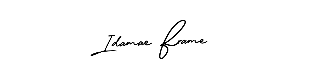 This is the best signature style for the Idamae Frame name. Also you like these signature font (AmerikaSignatureDemo-Regular). Mix name signature. Idamae Frame signature style 3 images and pictures png