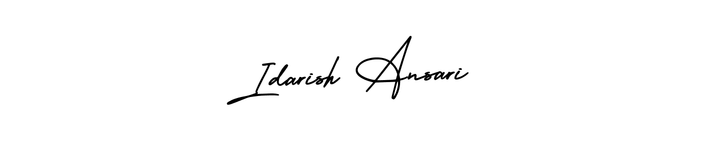 AmerikaSignatureDemo-Regular is a professional signature style that is perfect for those who want to add a touch of class to their signature. It is also a great choice for those who want to make their signature more unique. Get Idarish Ansari name to fancy signature for free. Idarish Ansari signature style 3 images and pictures png