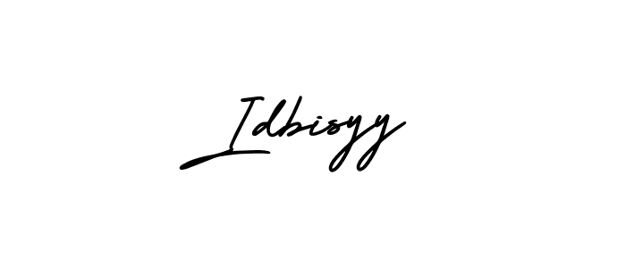 You should practise on your own different ways (AmerikaSignatureDemo-Regular) to write your name (Idbisyy) in signature. don't let someone else do it for you. Idbisyy signature style 3 images and pictures png