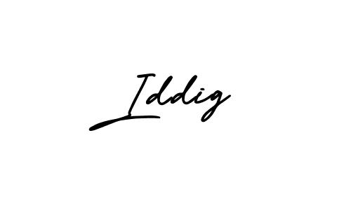 Design your own signature with our free online signature maker. With this signature software, you can create a handwritten (AmerikaSignatureDemo-Regular) signature for name Iddig. Iddig signature style 3 images and pictures png