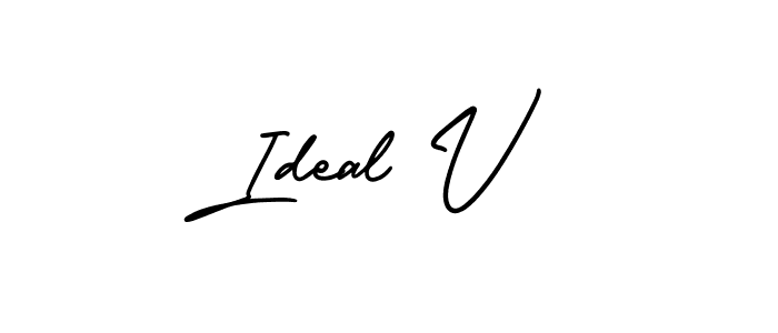 It looks lik you need a new signature style for name Ideal V. Design unique handwritten (AmerikaSignatureDemo-Regular) signature with our free signature maker in just a few clicks. Ideal V signature style 3 images and pictures png