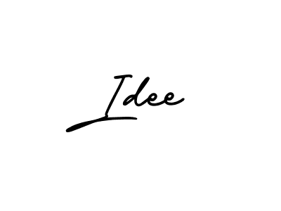 You should practise on your own different ways (AmerikaSignatureDemo-Regular) to write your name (Idee) in signature. don't let someone else do it for you. Idee signature style 3 images and pictures png