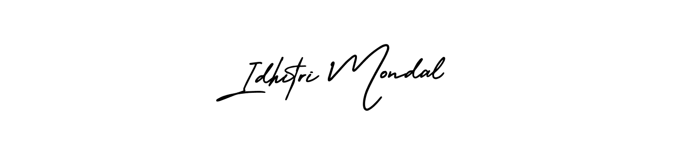 Idhitri Mondal stylish signature style. Best Handwritten Sign (AmerikaSignatureDemo-Regular) for my name. Handwritten Signature Collection Ideas for my name Idhitri Mondal. Idhitri Mondal signature style 3 images and pictures png