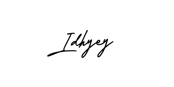 How to Draw Idhyey signature style? AmerikaSignatureDemo-Regular is a latest design signature styles for name Idhyey. Idhyey signature style 3 images and pictures png