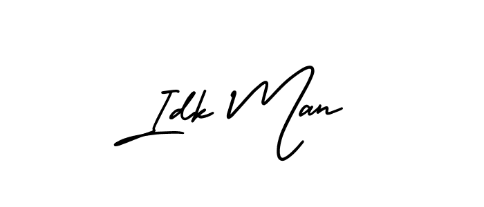 Make a beautiful signature design for name Idk Man. With this signature (AmerikaSignatureDemo-Regular) style, you can create a handwritten signature for free. Idk Man signature style 3 images and pictures png