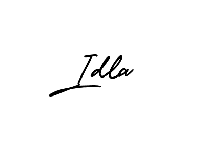 Also You can easily find your signature by using the search form. We will create Idla name handwritten signature images for you free of cost using AmerikaSignatureDemo-Regular sign style. Idla signature style 3 images and pictures png