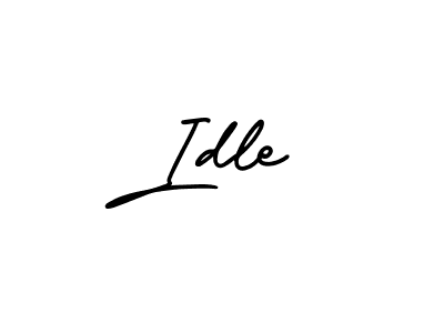 if you are searching for the best signature style for your name Idle. so please give up your signature search. here we have designed multiple signature styles  using AmerikaSignatureDemo-Regular. Idle signature style 3 images and pictures png