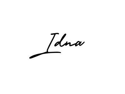 The best way (AmerikaSignatureDemo-Regular) to make a short signature is to pick only two or three words in your name. The name Idna include a total of six letters. For converting this name. Idna signature style 3 images and pictures png