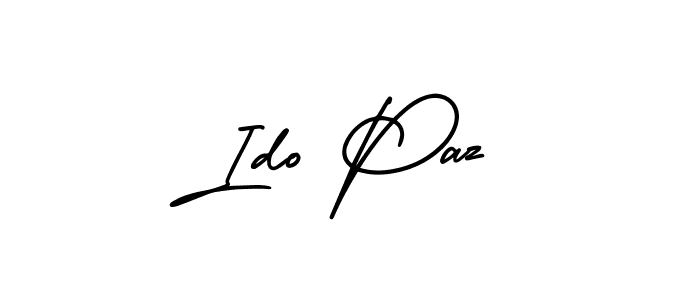 Ido Paz stylish signature style. Best Handwritten Sign (AmerikaSignatureDemo-Regular) for my name. Handwritten Signature Collection Ideas for my name Ido Paz. Ido Paz signature style 3 images and pictures png